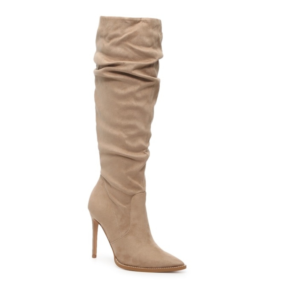 Never worn. NWT Taupe Suede Boots, size 8 New with box. MIX NO. 6 MARIELA BOOT